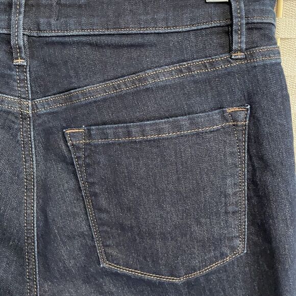 Loft CURVY HIGH-WAIST SKINNY ANKLE Jeans Size 29/8 Medium Wash Blue Stretch EUC - Picture 5 of 10